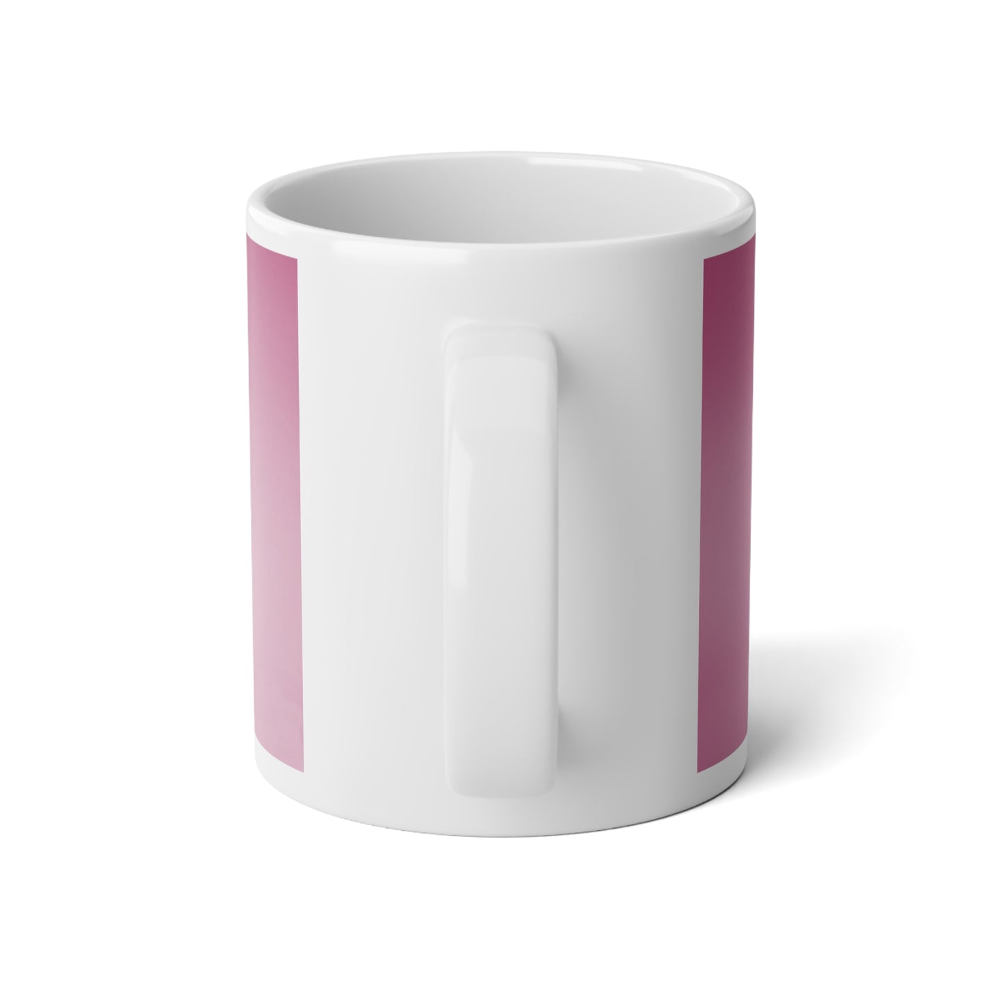 Pink Blush Fade 20 oz White Glossy Jumbo Mug
