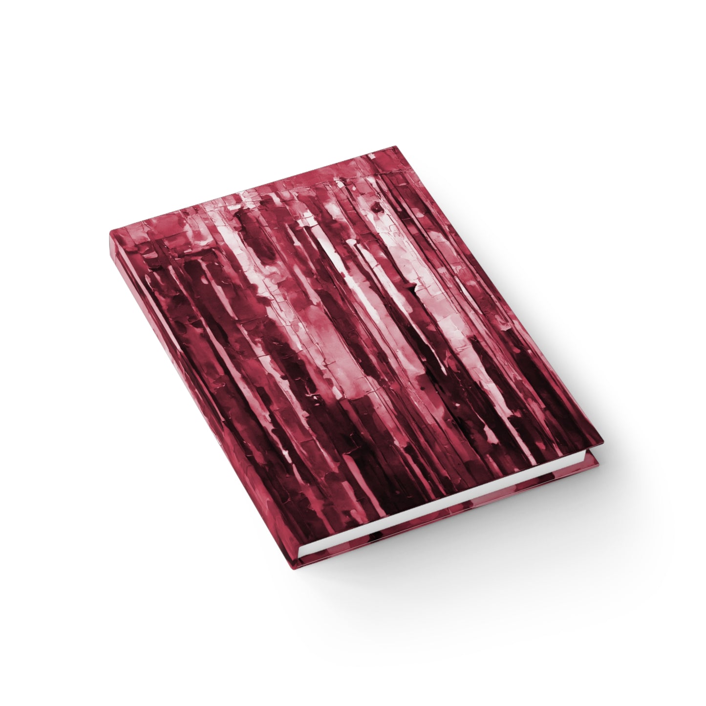 Striped Ruby 5" x 7" Journal - 128 Blank pages