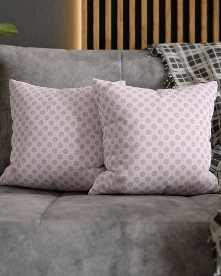 Pink Mornings Star-crossed Bodies Spun Polyester Square Pillowcase, 14" x 14"