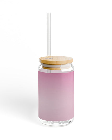Pink Blush Fade Sipper Glass, 16oz