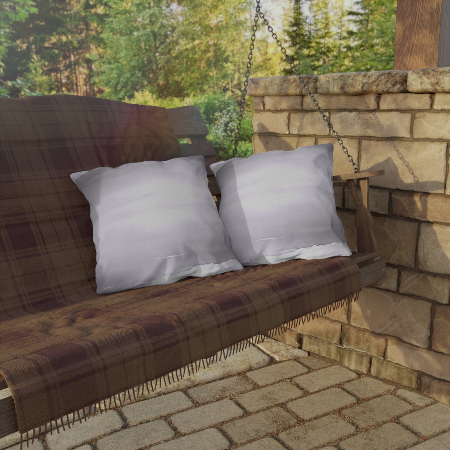 Sephia Sea Dark Fog 18" x 18" Outdoor Pillow