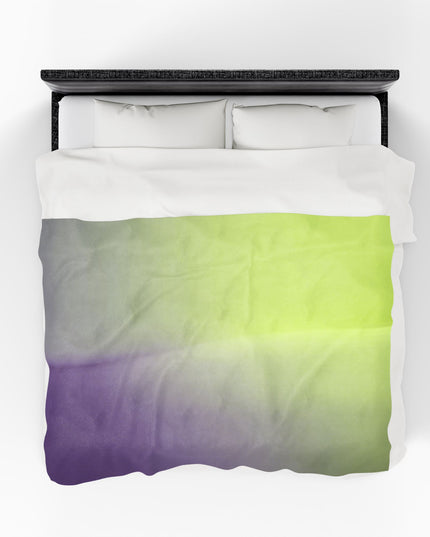 Purple Golden Fade Velveteen Plush Blanket, 60" x 80"