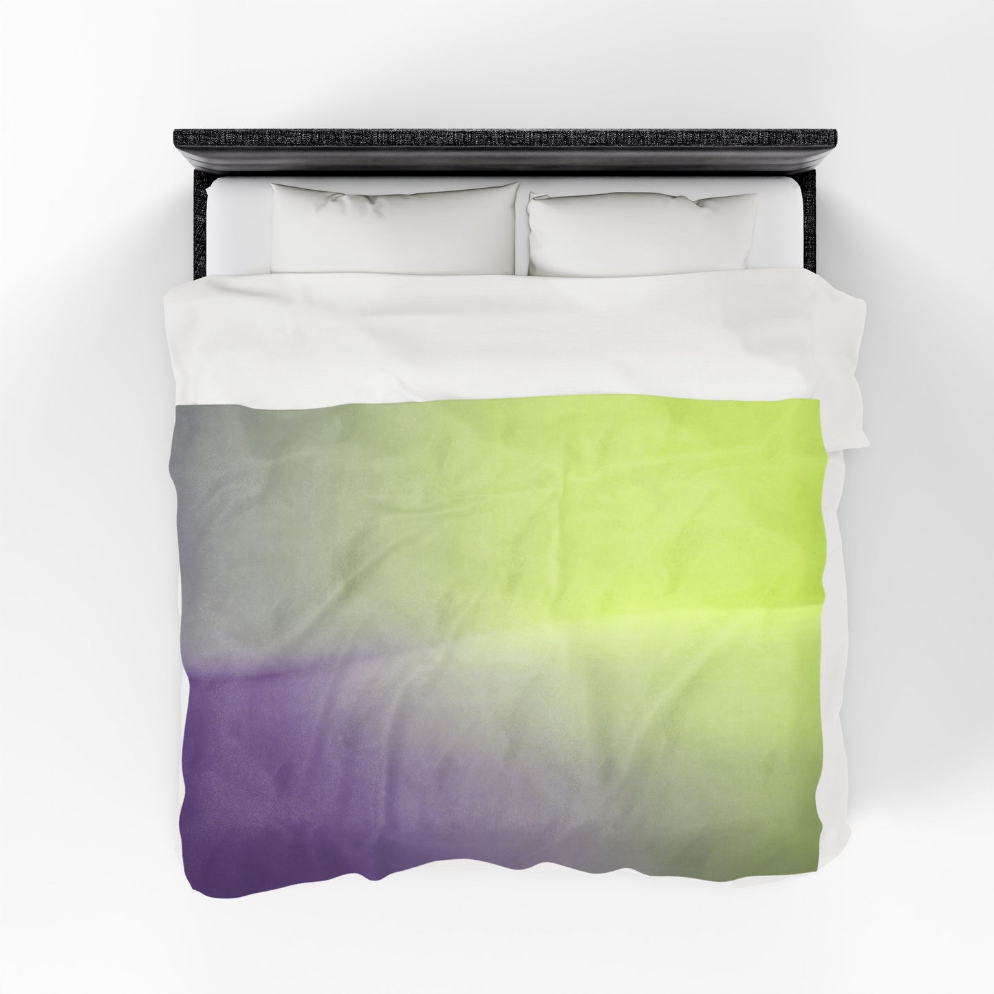 Purple Golden Fade Velveteen Plush Blanket, 60" x 80"