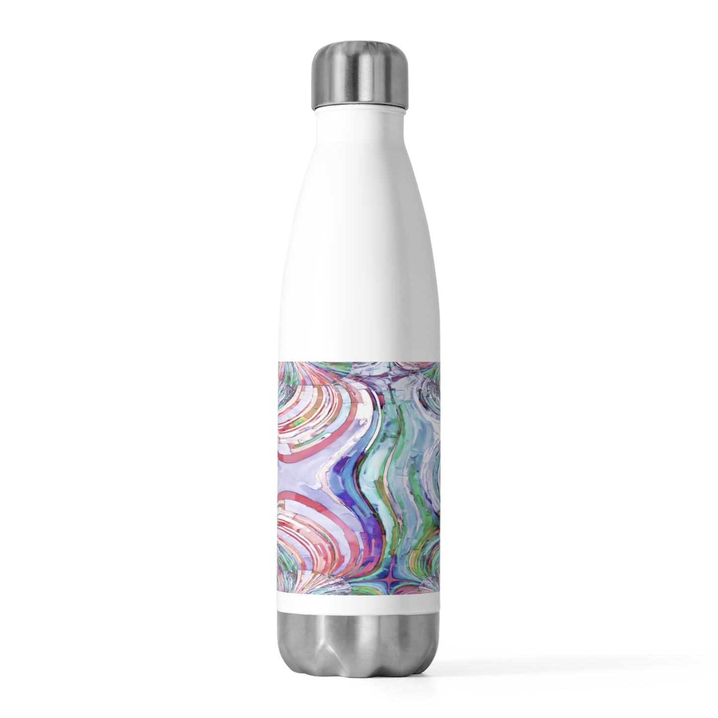 Uzi Spiral Pastels 20oz Insulated Water Bottle