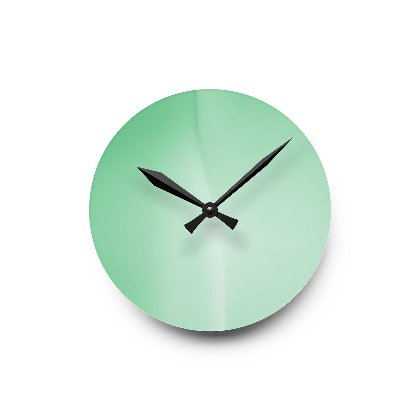 Mint Fade Acrylic Round Wall Clock, 8" x 8"