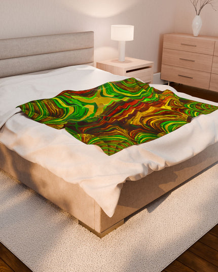 Uzi Spiral Beta Velveteen Plush Blanket, 50" x 60"