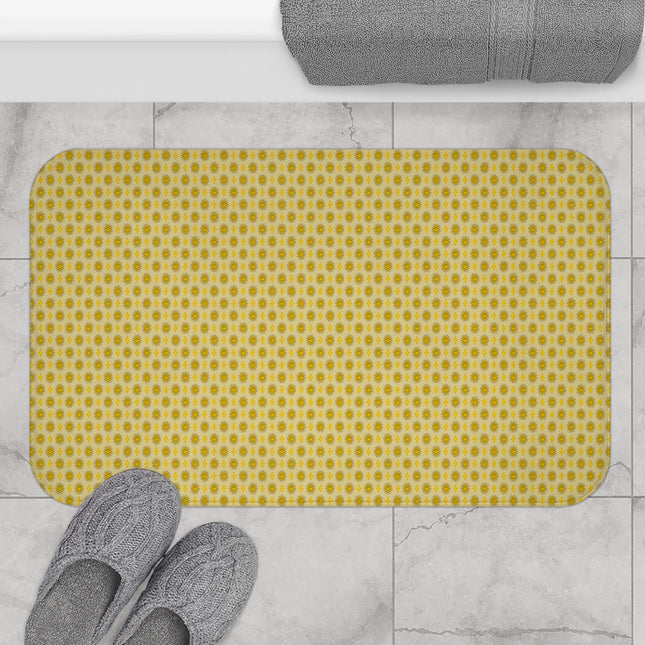 Lemongrass Star-crossed Bodies 34" x 21" Bath Mat