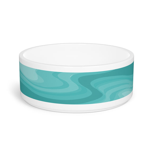 Tif Green Wavey 16 oz Pet Bowl