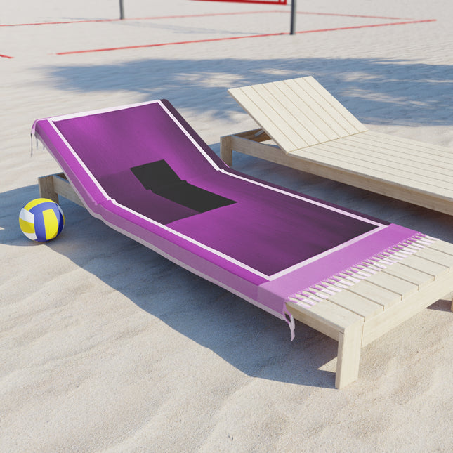 Magenta Shadow 38" × 81" Boho Beach Cloth