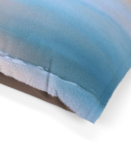 Blue Sea Peach Fog 40" × 30" Pet Bed