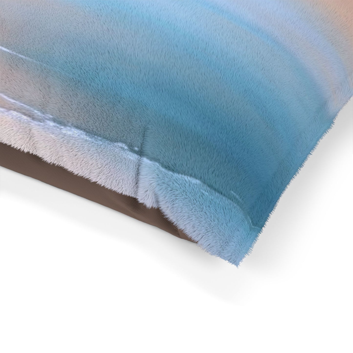 Blue Sea Peach Fog 40" × 30" Pet Bed