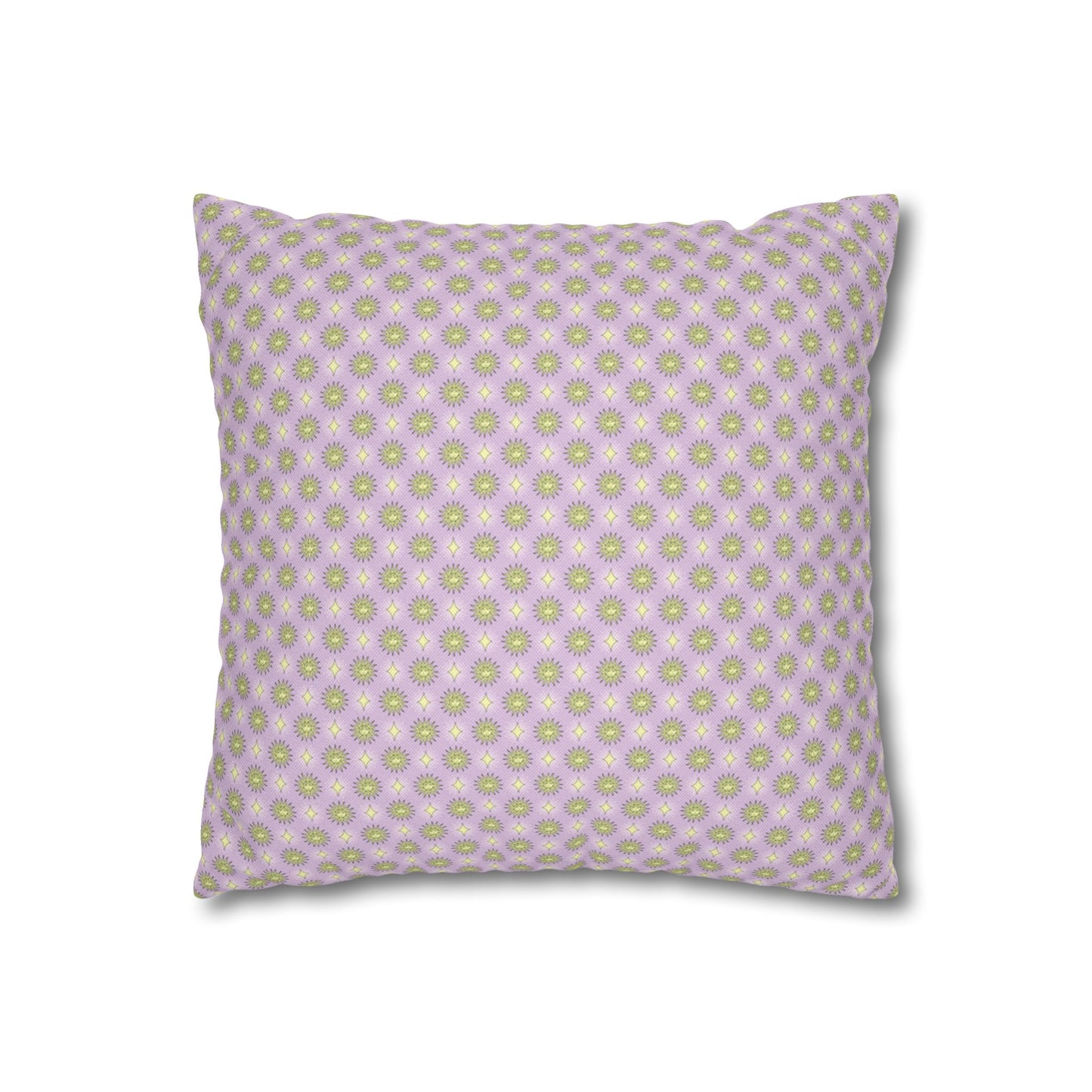 Magenta Star-crossed Bodies Spun Polyester Square Pillowcase, 14" x 14"