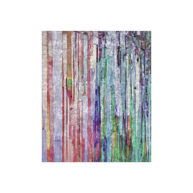 Striped Pastels 50" x 60" Crushed Velvet Blanket