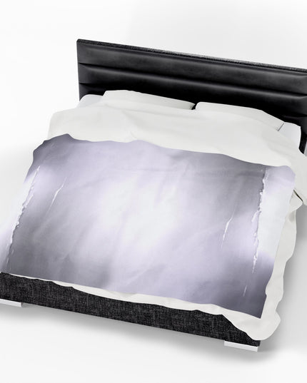 Sephia Sea Dark Fog Velveteen Plush Blanket, 60" x 80"