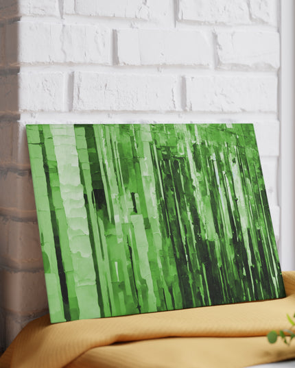 Striped Mint Pastels 8" x 11" Glass Cutting Board