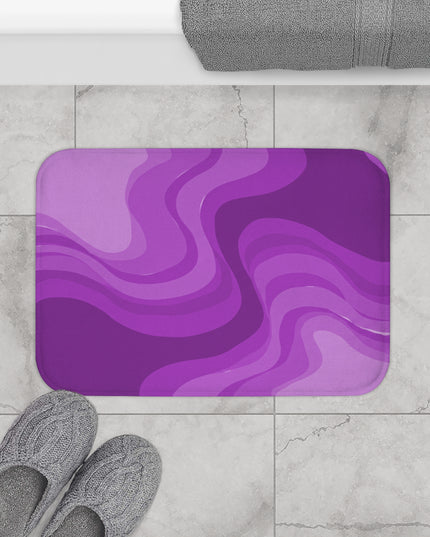Wavey Purple Wavey 24" x 17" Bath Mat