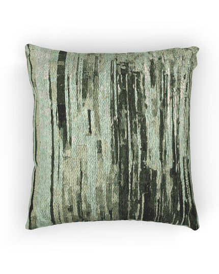 Striped Mint Pastel Woven Pillow, 17" x 18"