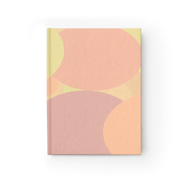 Pastel Hot Peach Patches 5" x 7" Journal - 128 Blank pages