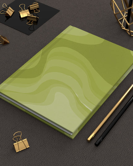 Lemon Wavey 5.75" x 8" Hardcover Journal Matte with 150 lined pages