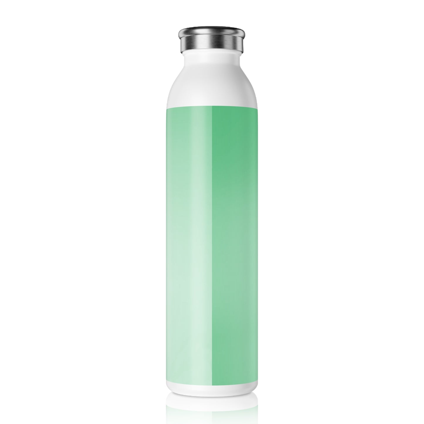Mint Fade Slim Water Bottle, 20 oz White
