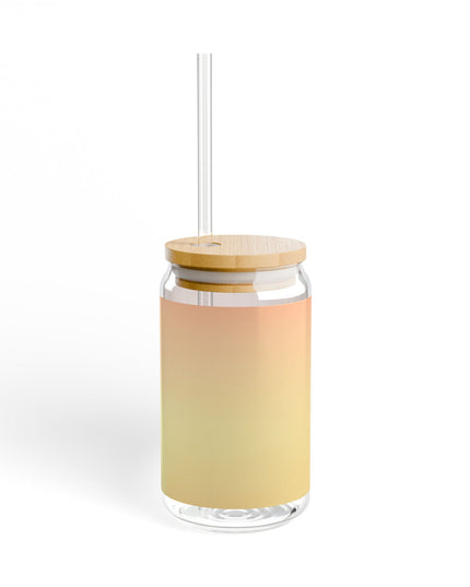 Hot Peach Fade Sipper Glass, 16oz