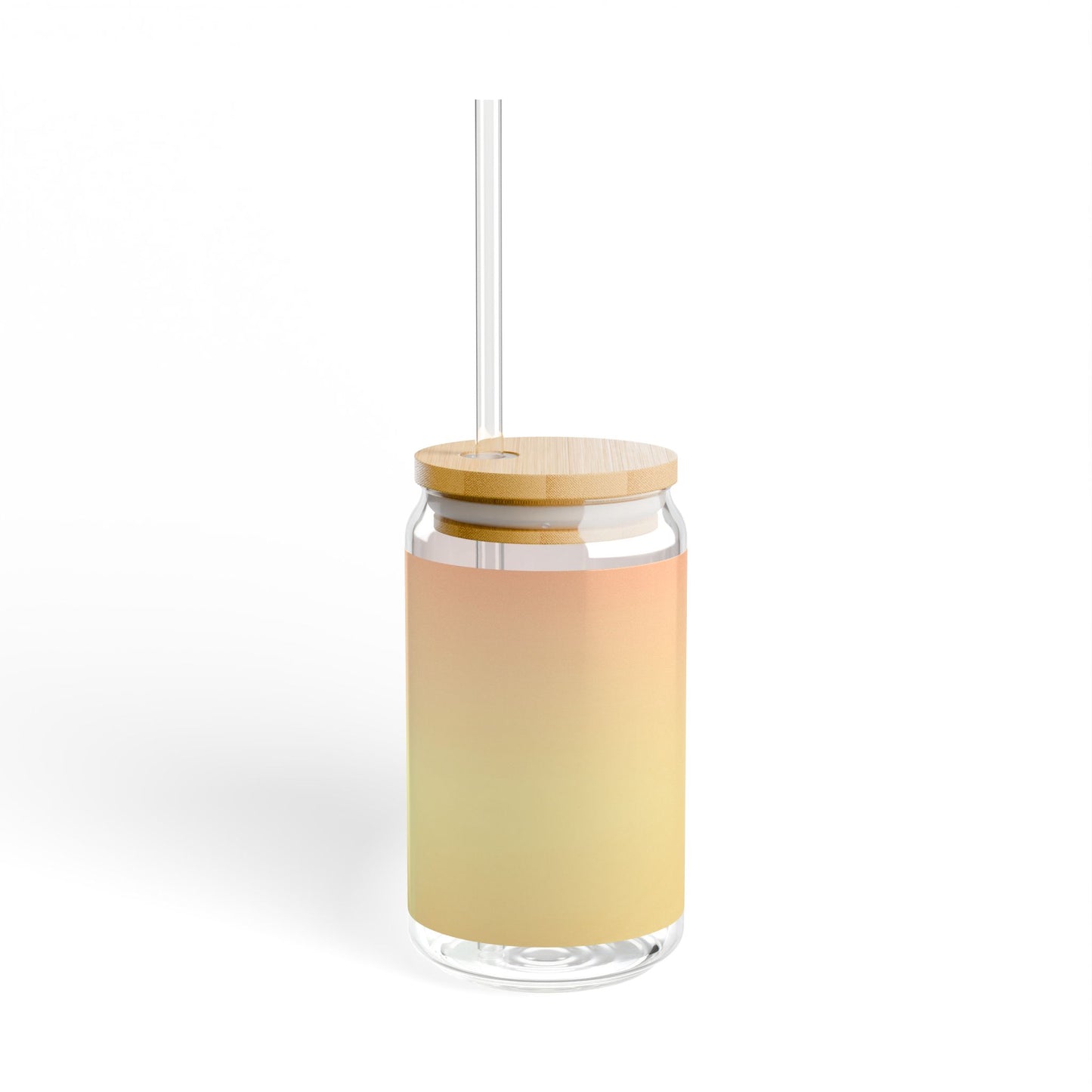 Hot Peach Fade Sipper Glass, 16oz