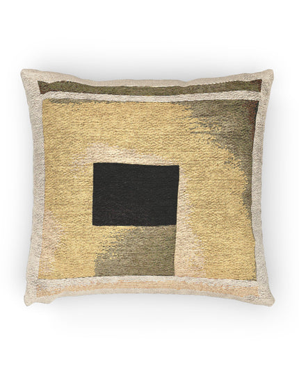 Tan Shadow Woven Pillow, 17" x 18"