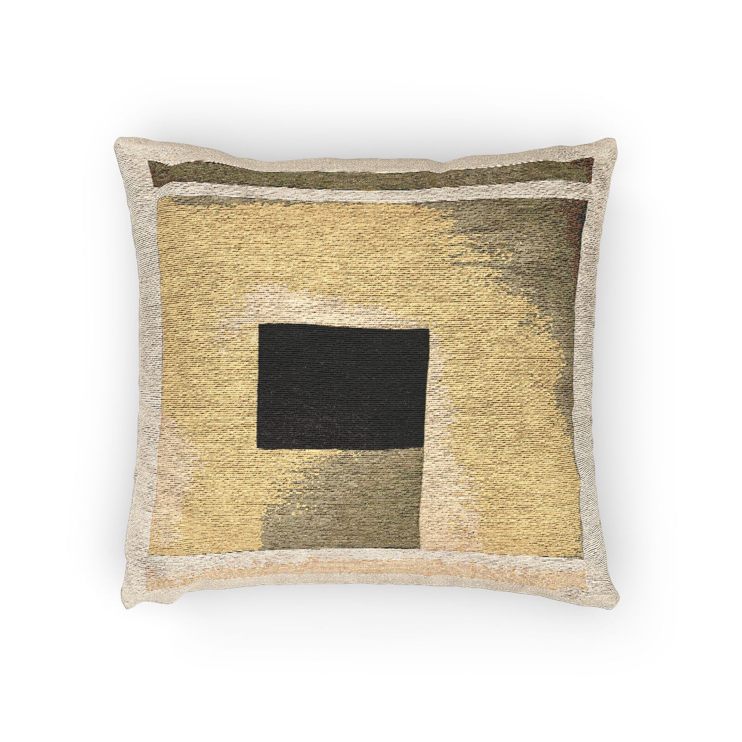 Tan Shadow Woven Pillow, 17" x 18"