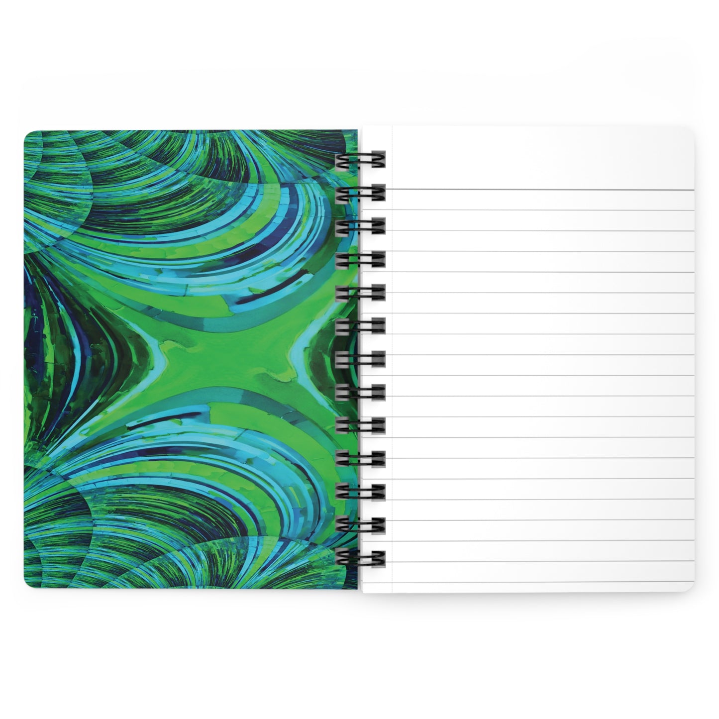 Uzi Spiral Blue Green Bound Journal, 5" x 7" 150 pages