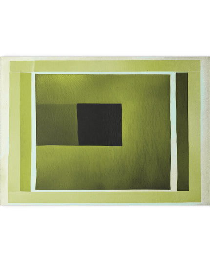 Lemongrass Shadow 8" x 11" Glass Cutting Board