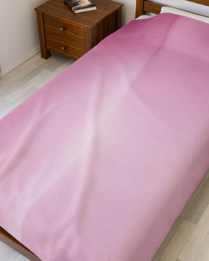 Pink Blush Fade Velveteen Plush Blanket, 60" x 80"