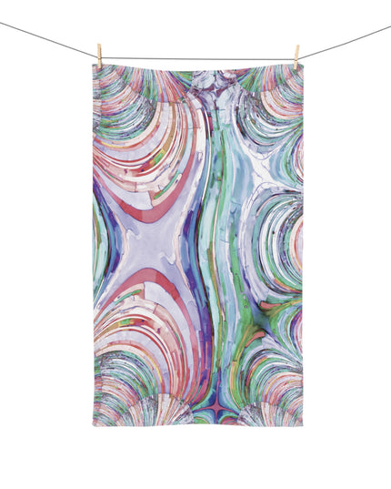 Uzi Spiral Pastels Hand Towel, 16" x 28"