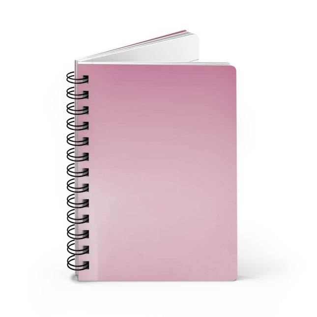 Pink Blush Fade Spiral Bound Journal, 5" x 7" 150 pages