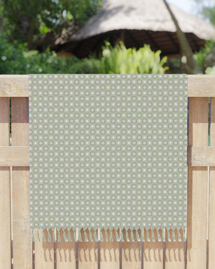 Olive Star-crossed Bodies Boho Beach Cloth, 38" × 81"