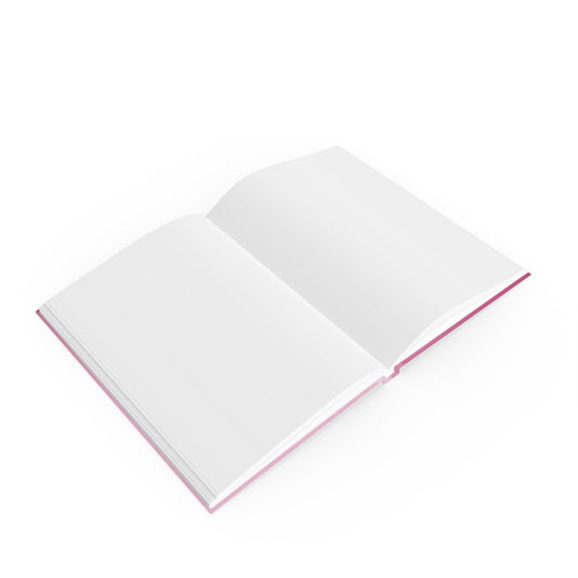Pink Blush Fade 5.2" x 7.4" Hard Backed Journal with 128 blank pages