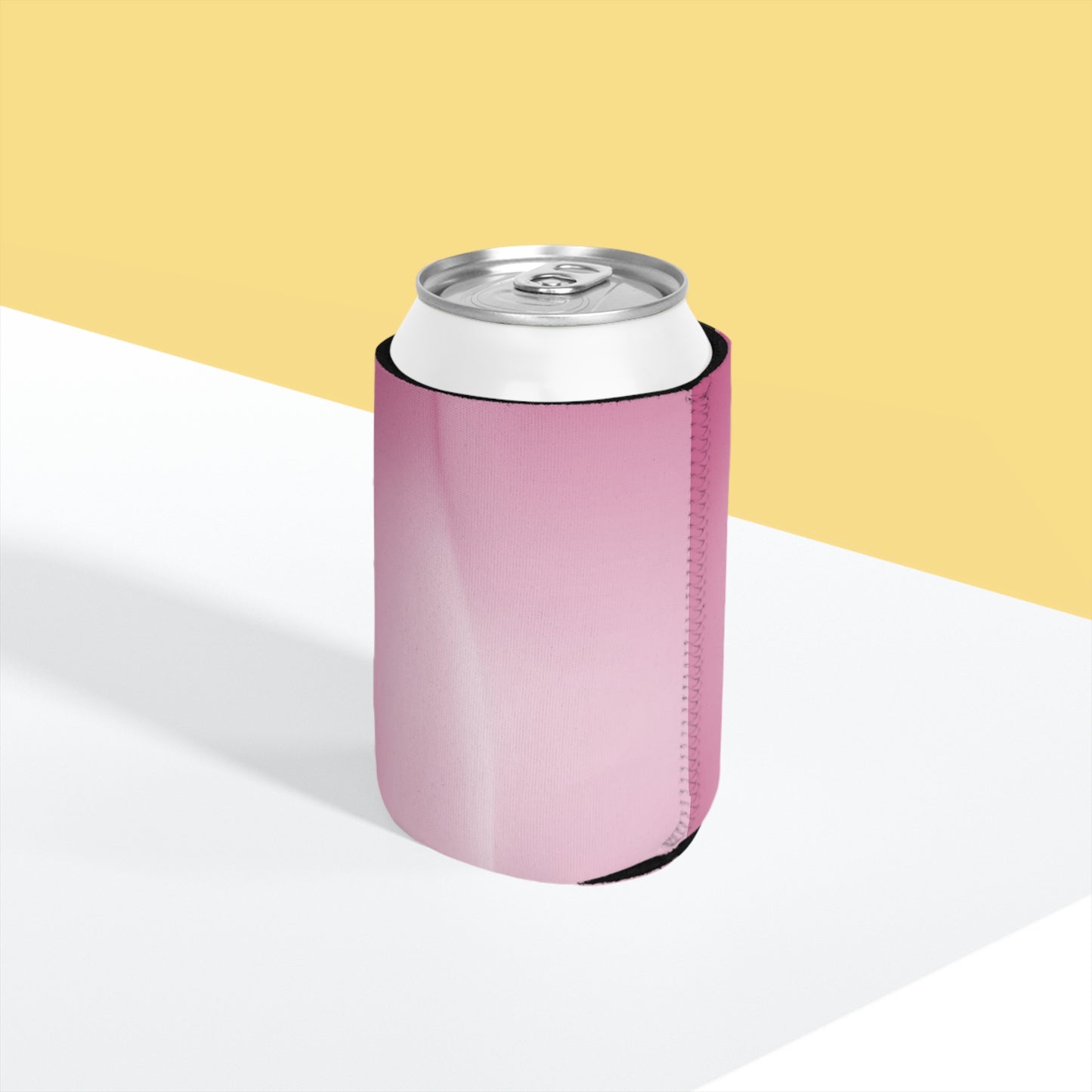 Pink Blush Fade 12 oz Can Cooler Sleeve