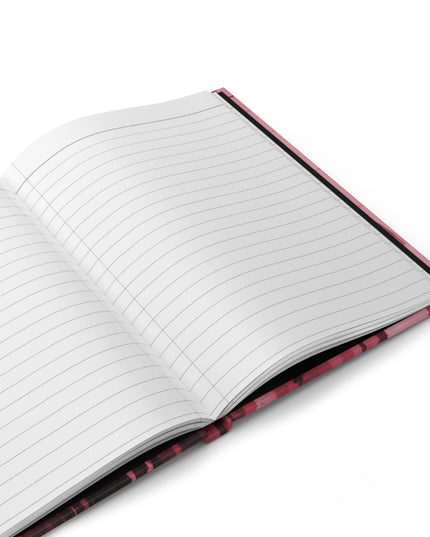 Striped Ruby 5.75" x 8" Hardcover Journal Matte with 150 lined pages