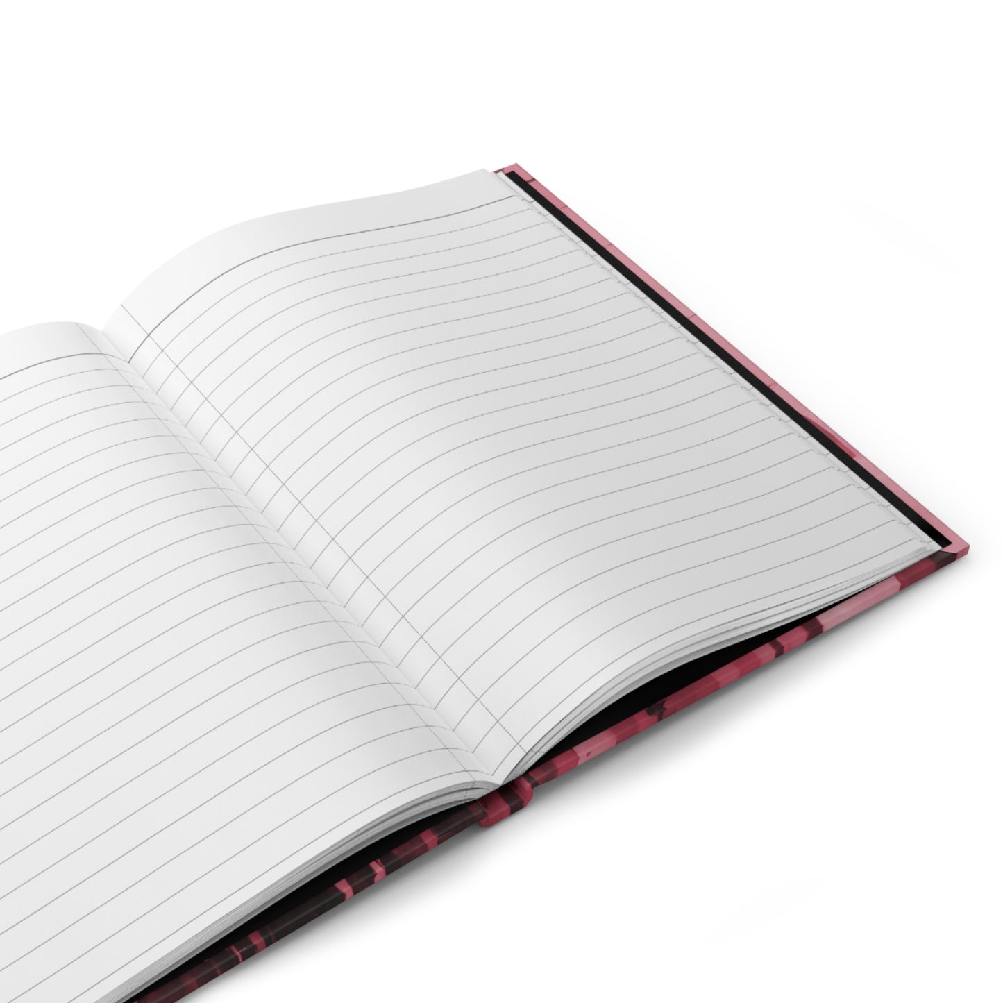 Striped Ruby 5.75" x 8" Hardcover Journal Matte with 150 lined pages