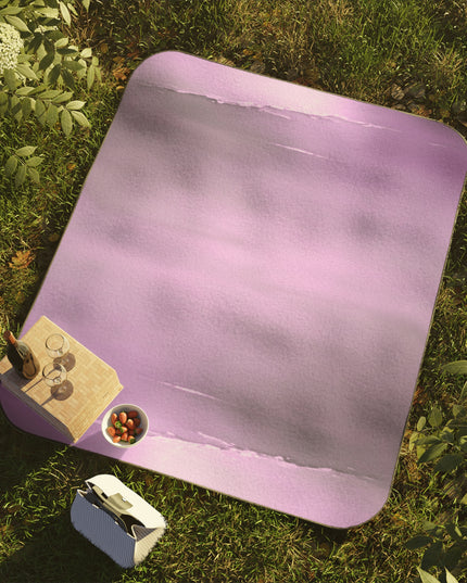 Dark Pink Sea Amethyst Fog 61" × 51" Picnic Blanket