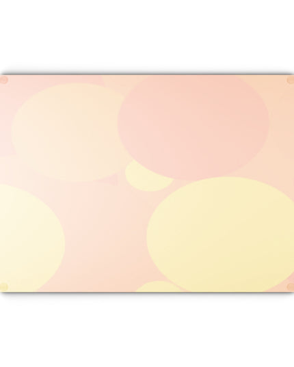 Pastel Bright Oranges Patches 11" x 15" Glass Cutting Board