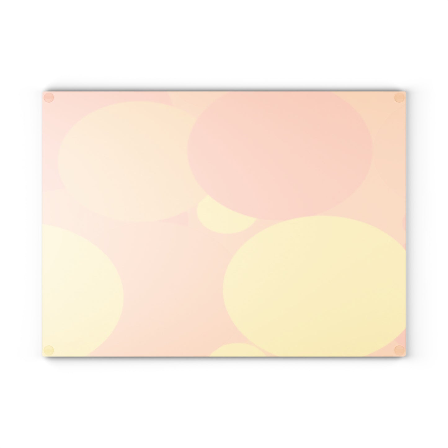 Pastel Bright Oranges Patches 11" x 15" Glass Cutting Board