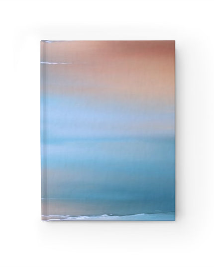 Blue Sea Peach Fog 5" x 7" Journal - 128 Ruled Line pages