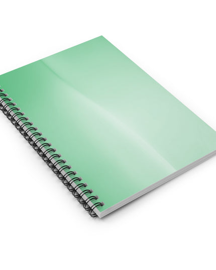 Mint Fade Wavey Spiral Notebook - Ruled Line, 6" x 8", 118 pages