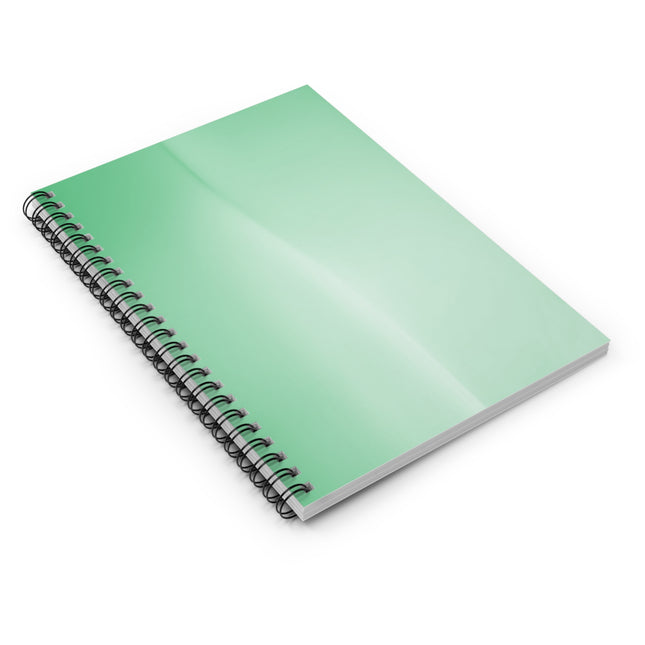 Mint Fade Wavey Spiral Notebook - Ruled Line, 6" x 8", 118 pages