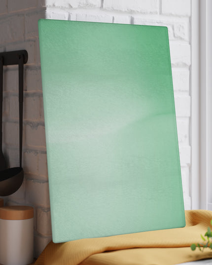 Mint Fade 11" x 15" Glass Cutting Board
