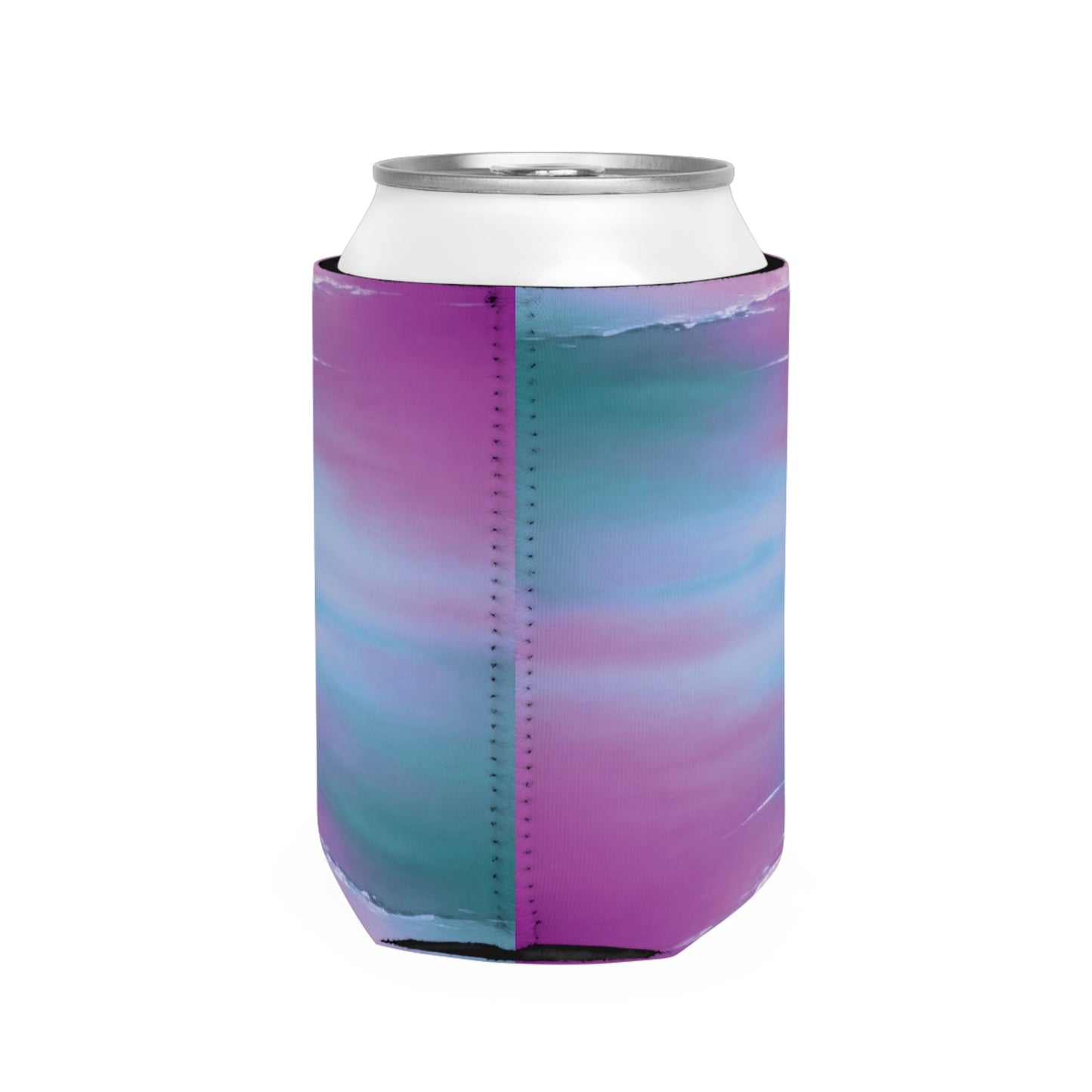 Dark Blue Green Sea Purple Fog 12 oz Can Cooler Sleeve