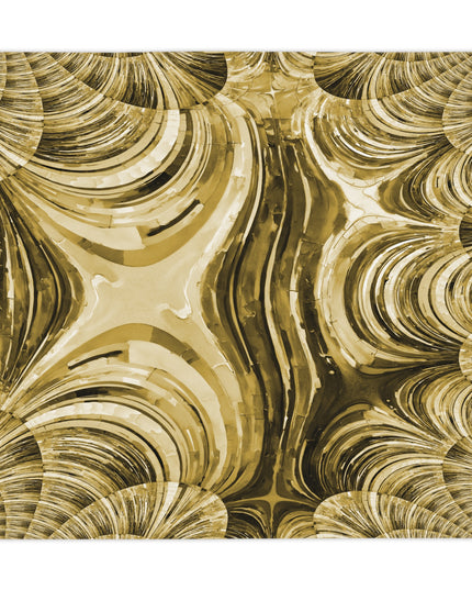 Uzi Spiral Light Brown Tablecloth, 55" x 55"