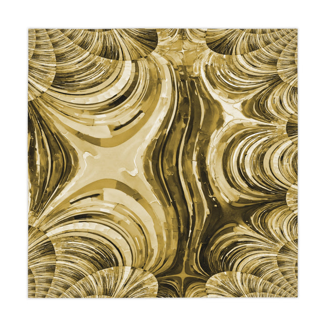 Uzi Spiral Light Brown Tablecloth, 55" x 55"