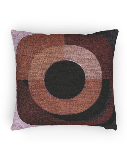Red Eyepiece Woven Pillow, 17" x 18"
