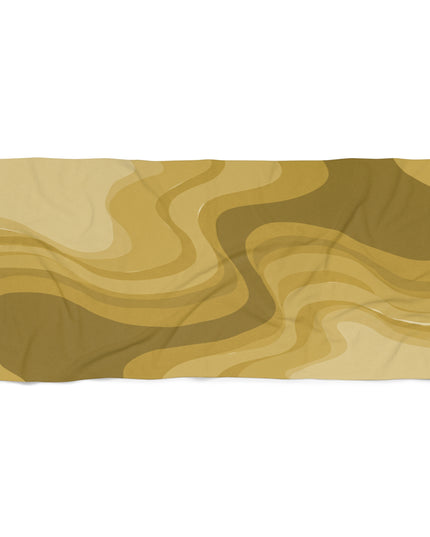 Brown Wavey 30" x 60" Beach Towel